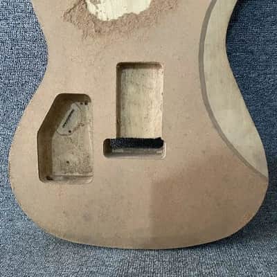 HSH Basswood Custom DIY Project Guitar Body with Plywood Top image 5