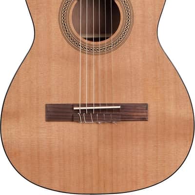 Kala KA-GTR-NY23 3/4 Size Classical Guitar, Cedar Top image 1