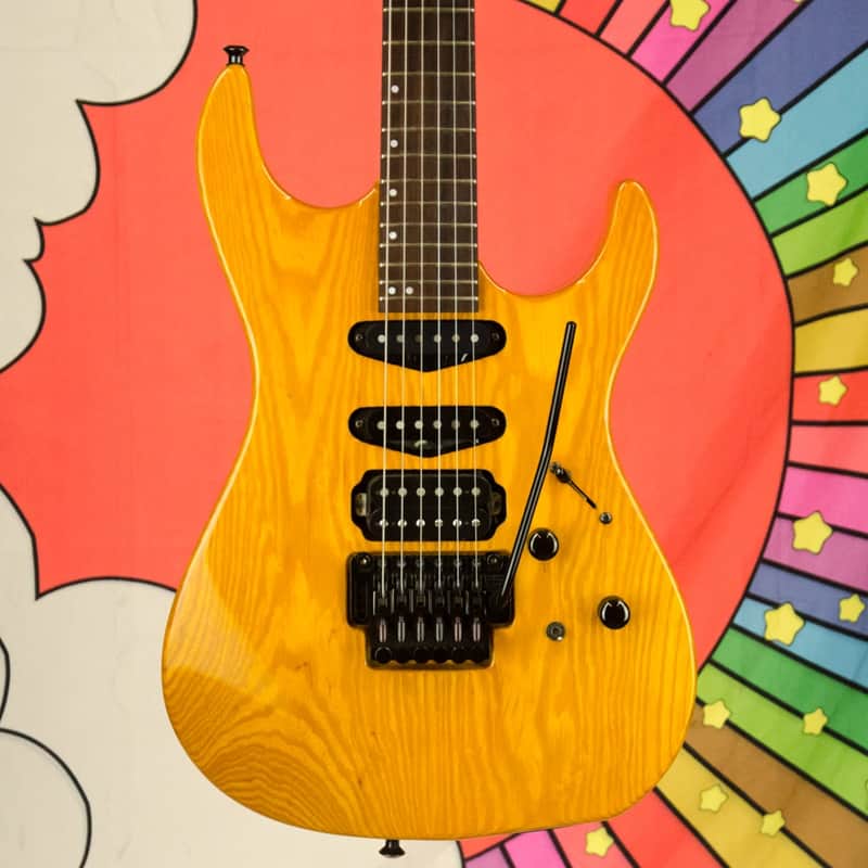 1992 USA Hamer Centaura Electric Guitar, Ash Body, Aztec Gold, Boost Preamp image 1