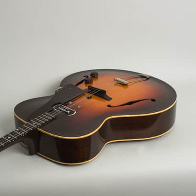 Gibson  TG-50 With Charlie Christian Pickup Arch Top Hollow Body Electric Tenor Guitar (1940), ser. #501F-1, original tweed hard shell case. image 7