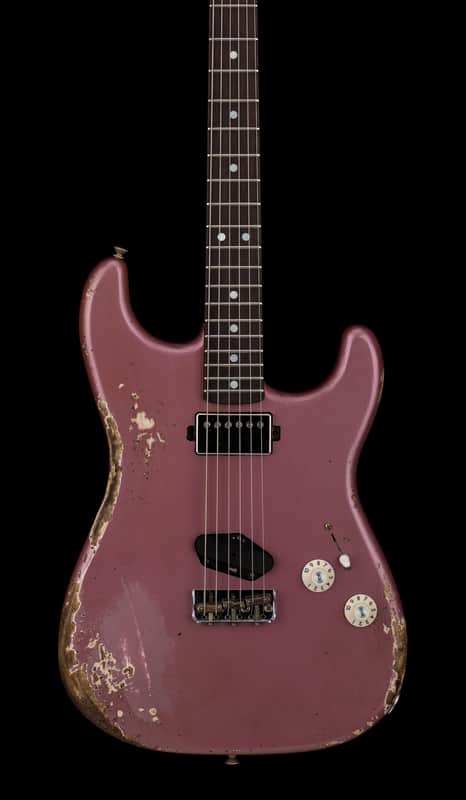 Fender Custom Shop 1966 Stratocaster SH Heavy Relic - Aged Burgundy Mist Metallic #88392 image 1