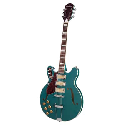 Airline Guitars H77 Vintage Teal Left Handed Bild 8