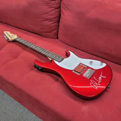 Peavey Rockmaster Electric Guitar Signed by Alice Cooper - Red image 3