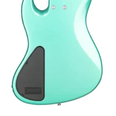 Sadowsky MetroExpress 21-Fret Vintage J/J Bass, Morado Fingerboard, 5-String - Solid Sage Green Metallic High Polish image 3