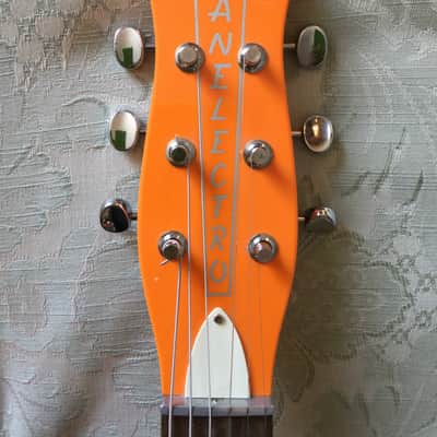 Danelectro 59M NOS Double Cutaway 2010s - Orange Adelic image 3