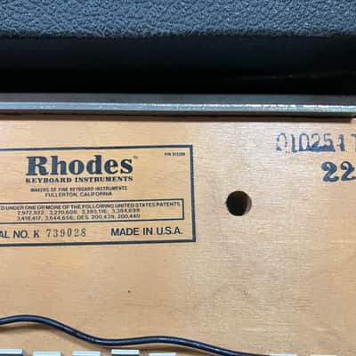 Rhodes MK1 Suitcase 73-Key Electric Piano 1978 - Black Rounded Top image 17