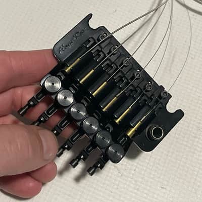 2000's Made in Germany Floyd Rose Speedloader Black Tremolo Bridge Vibrato & Arm Set w/ Strings image 11