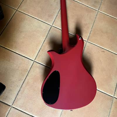 B.C. Rich NJ Eagle 1983 Red Pearl Glitter Sparkle Vintage Electric Bass Guitar Nagoya Japan MIJ Mockingbird Bich Warlock Ironbird image 9