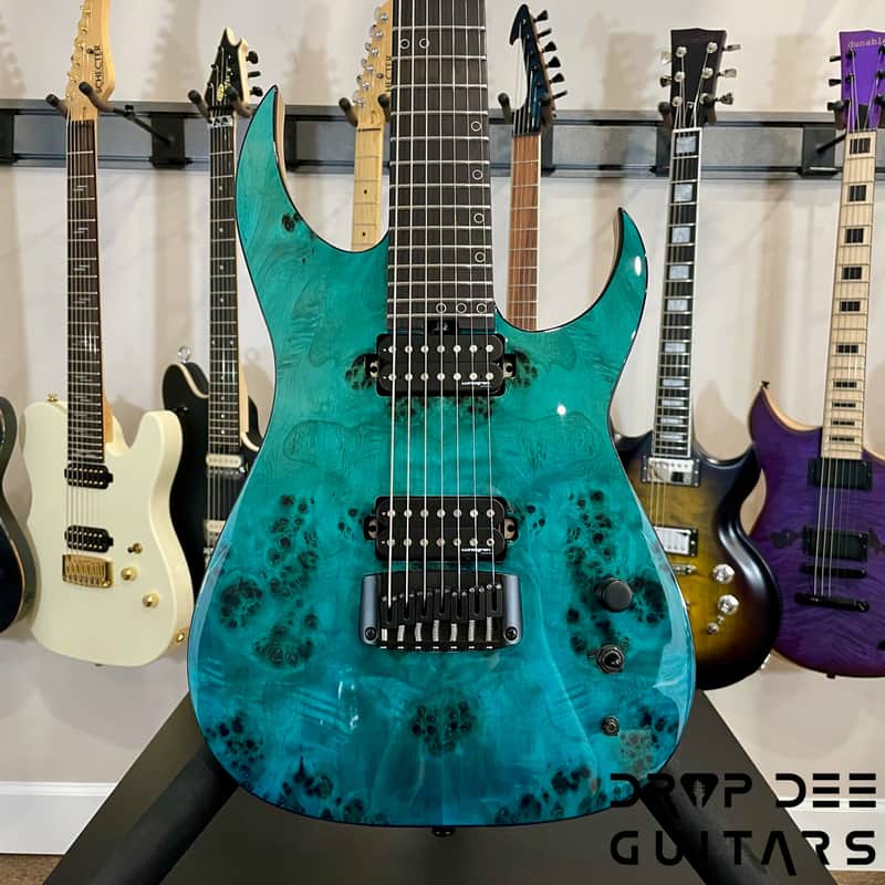 Schecter Keith Merrow KM-7 MK-III Artist L 7-String Electric Guitar-Lagoon Fade image 1