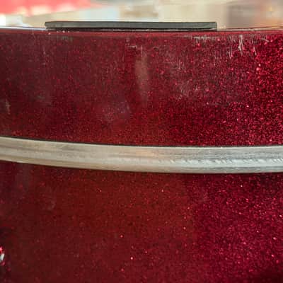 Yamaha 20x18 Maple Custom Absolute bass drum - burgundy sparkle image 20