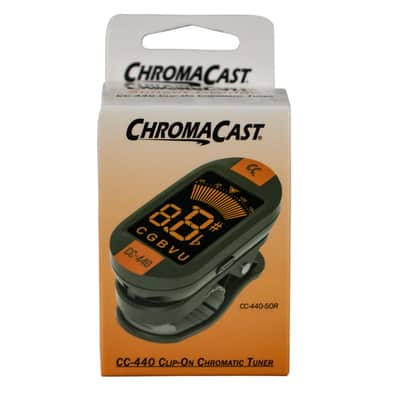 ChromaCast CC-440 Series Chromatic Guitar Tuner, Sunset Orange image 2