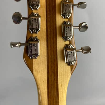 Rickenbacker V-381 - @ 1993 Natural Re-Issue , Nice Birdseye Maple body. Near mint with Original Silver  Rickenbacker hardshell case image 8