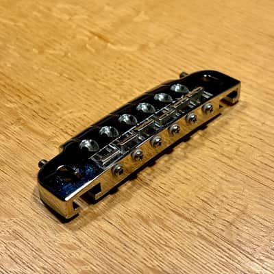 Gotoh GB-2570-010 510UB Stud Mountable Wrap-Around Tailpiece Bridge 2010s - Chrome image 4