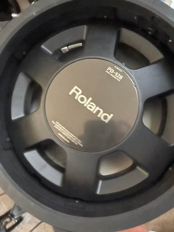 Roland PD-128-BC V-Pad 12" Dual Trigger Mesh Drum Pad 2010s - Black Chrome image 1