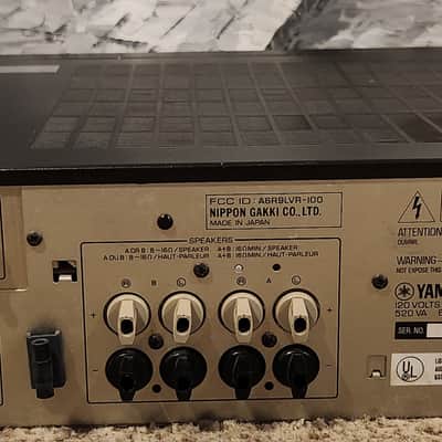 Yamaha Vintage Yamaha R-100 AM/FM Stereo Receiver 80s - Black metal case image 8