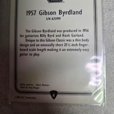 1957 Gibson Byrdland Classic American Guitar Card Case Candy image 2