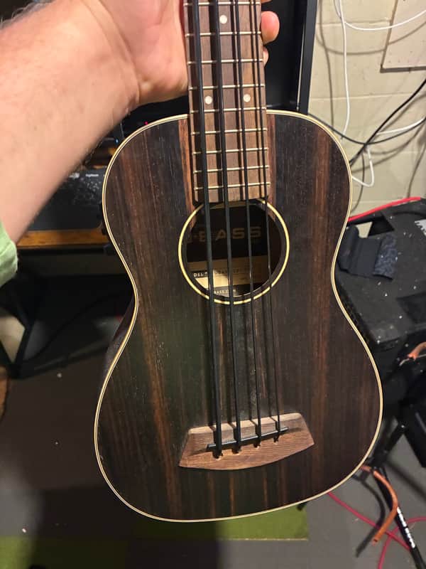 Kala UBASS-EBY-FS U-Bass Striped Ebony Fretted Ukulele Bass 2010s - Natural image 1