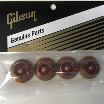 Gibson PRHK-030 Top Hat Knobs Vintage Amber image 5