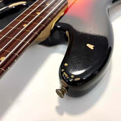 Fender Jazz Bass Jaco Pastorius Tribute Relic 2013 Custom Shop Sunburst Fretless image 10