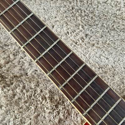 38 Inch Red Burst Acoustic Guitar, Plywood Top Body, Mahogany Neck image 8