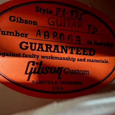 Gibson '59 ES-335 Reissue 2020 - Present - VOS Vintage Natural image 20