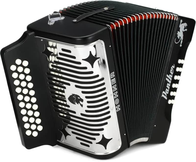 Hohner Panther Accordion F/Bb/Eb Keys 2025 Black