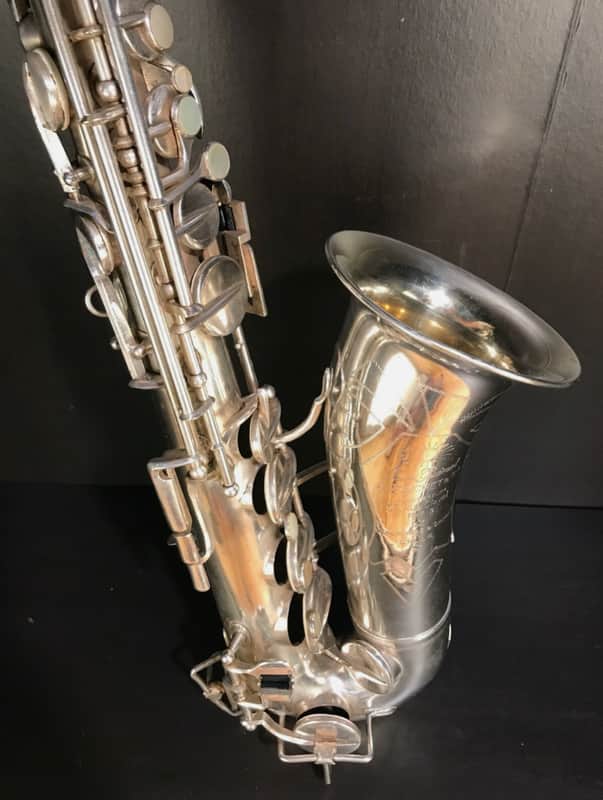 Alto saxophone René Guénot French - Silver plated image 1