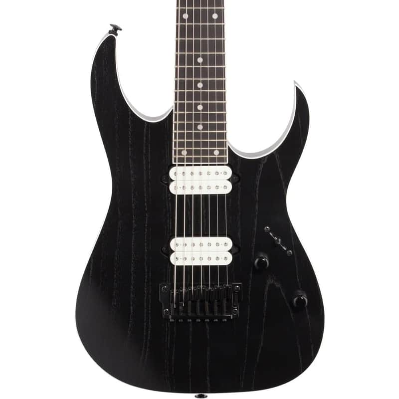 Ibanez RGR752AHBF RG Prestige 7-String Guitar w/ Dimarzio Pickups & Hardshell Case - Weathered Black image 1