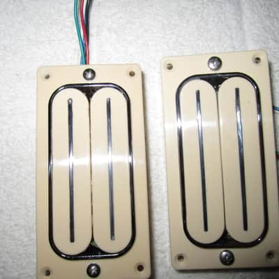Bill Lawrence 'Wilde" Humbucking Pickups L500R L500L 2015 Cream/Chrome image 1