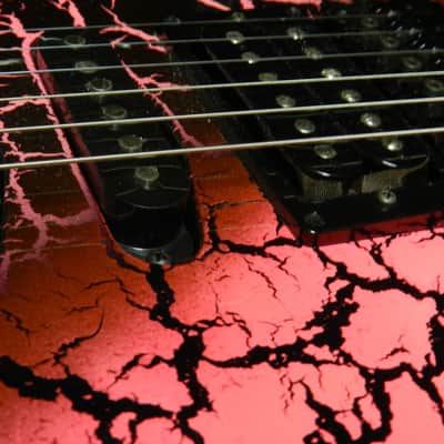 Kaman GTX-33 with Hamer/Schaller FloydRose trem, Pink Crackle finish, Seymour Duncan pickups, HSC image 4
