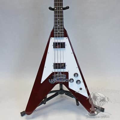 Gibson Flying V 4 String Bass Guitar Cherry Finish with Hardshell Case image 5