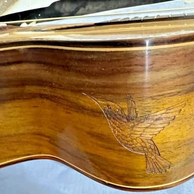 Acoustic Baritone Guitar Handmade by Blueberry, 6 String wood Hummingbird Guitar, Custom Handcrafted Wooden Guitar, Baritone, Steel Strings image 10