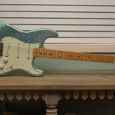 Fender - RLR Partscaster Stratocaster -  Aged Irish Mist Halo-Flake Sparkle  - Robert Cray Pickups image 11