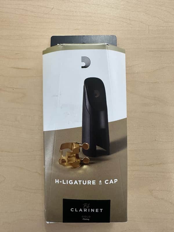 D'Addario Woodwinds H-Ligature for Clarinet Bb Gold image 1