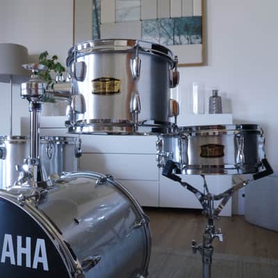 Yamaha Manu Katchè Junior Kit I° Serie Made in Japan Mogano anni 2000 - Silky Silver image 2
