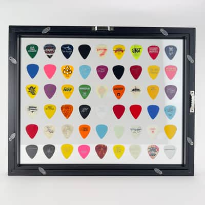 Plectrum Spectrum ™ 11" x 14" Guitar Pick Display Frame CLEAR- HOLDS 54 Guitar Picks FRAME INCLUDED image 2