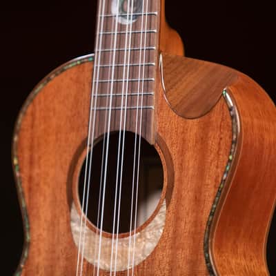 Ortega Eclipse-TE8 Custom Built Series Solid Mahogany Top Okume Neck 8-String Tenor Ukulele w/Gig Bag image 12