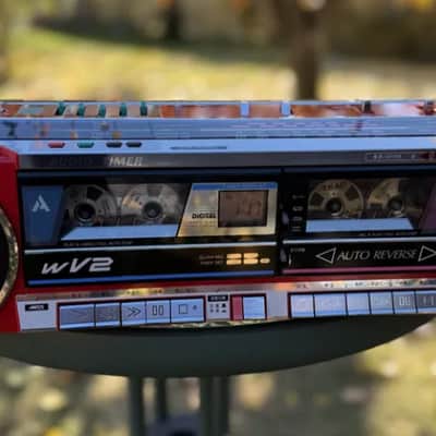Sanyo MR-WV2(R)  👉MINT Rare Vintage Cassette Deck Boombox Japan Serviced Warranty image 1