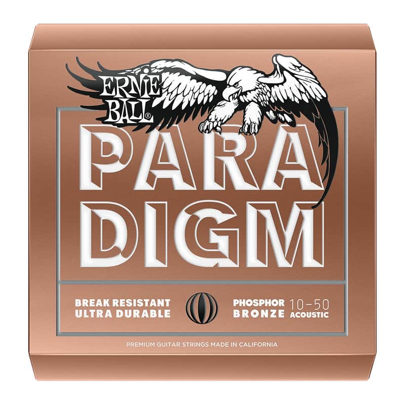 Ernie Ball P02080 Paradigm Extra Light Phosphor Bronze Acoustic Guitar Strings (10-50) image 1
