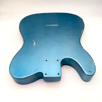 MJT Telecaster Body Relic Alder Nitro Ice Blue Light mjt6664 image 7