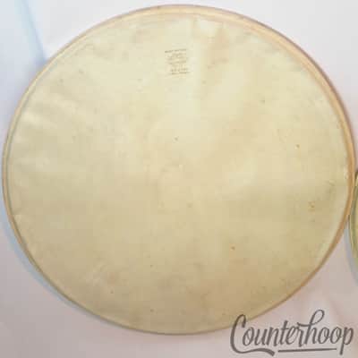 *Leedy 2x 26" Calf Skin Bass Drum Heads Calfskin Vintage 40s USA Early American* image 2