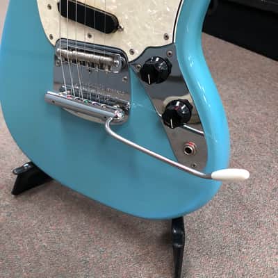 1966 Fender Mustang Guitar Daphne Blue w/ Rosewood Fretboard image 8