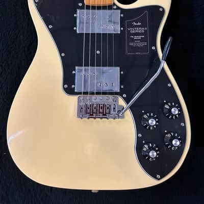 Fender Vintera II '70s Telecaster Deluxe with Tremolo, Maple Fretboard Vintage White  #MX23105665  8lbs. 14.6 oz image 4
