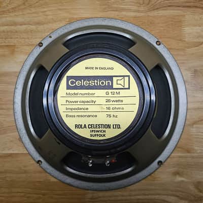 x2 Celestion T1211 G12M 75 Hz 16 Ohm Blackback Mueller Cone image 5