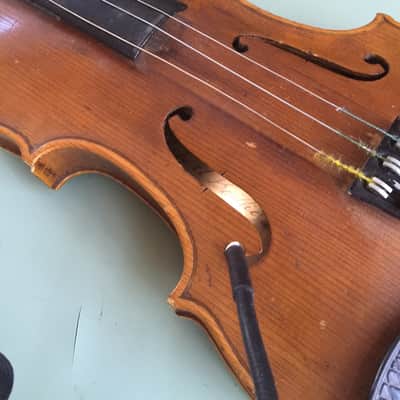 Rare Antique Robert Baillie Scottish Fiddle 1874 with GSB Case image 2