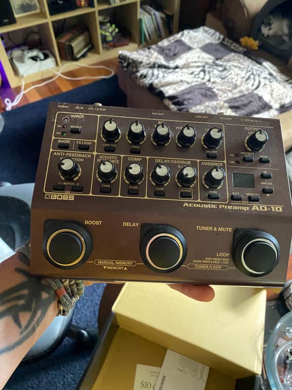 Boss AD-10 Acoustic Preamp 2017 - Present - Brown image 1