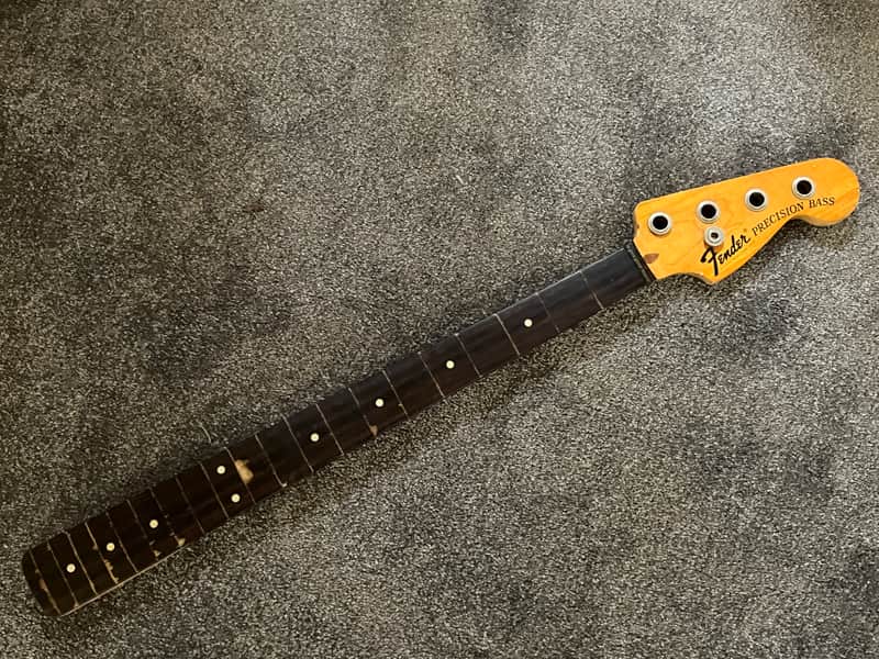 1974 1975 Fender Precision bass neck fretless image 1