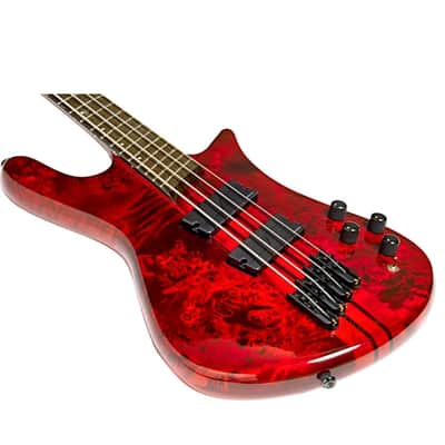 Spector  NS Dimension 4 4-String Multi-Scale Electric Bass Guitar  NEW - Inferno Red image 5