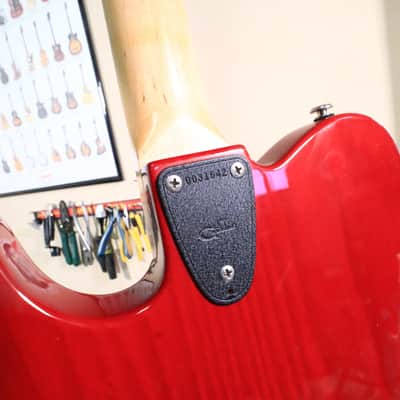 1992 G&L USA ASAT Classic Transparent Red Maple Neck image 25