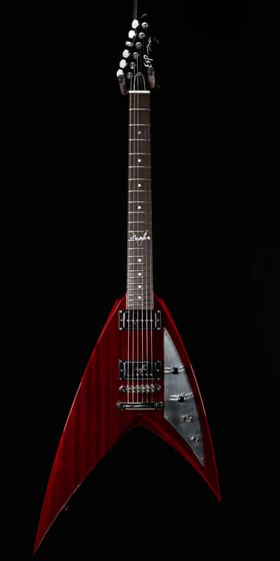 ESP Kiso Custom Shop George Lynch Super V NOS - See-Thru Black Cherry image 1